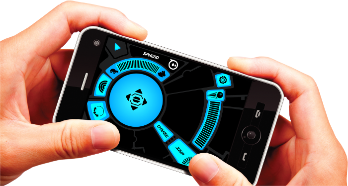 Sphero'yu Android, iOS ve Windows Phone tabanlı telefonunuzla yönetebilirsiniz.