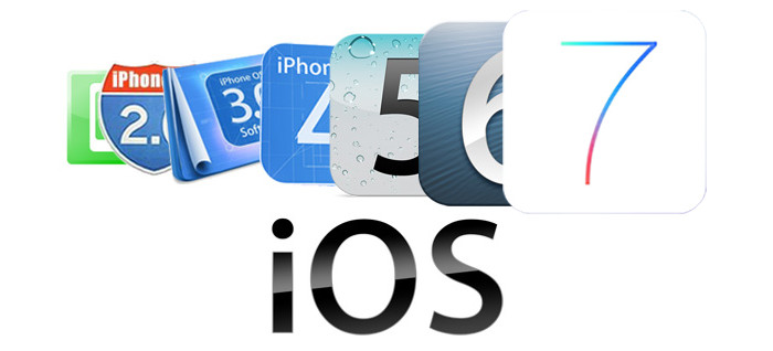 iOS sürümlerinin simgeleri, her yeni sürümde değişen tasarım şablonunun da göstergesi.. 