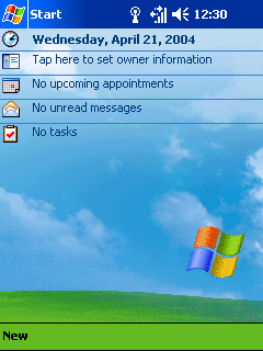 Windows Mobile 2003 Başlangıç Ekranı