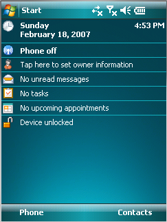 Windows Mobile 6 Başlangıç Ekranı